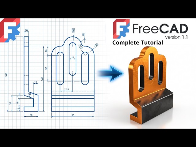 FreeCAD 1.1 Tutorial For Beginners #168