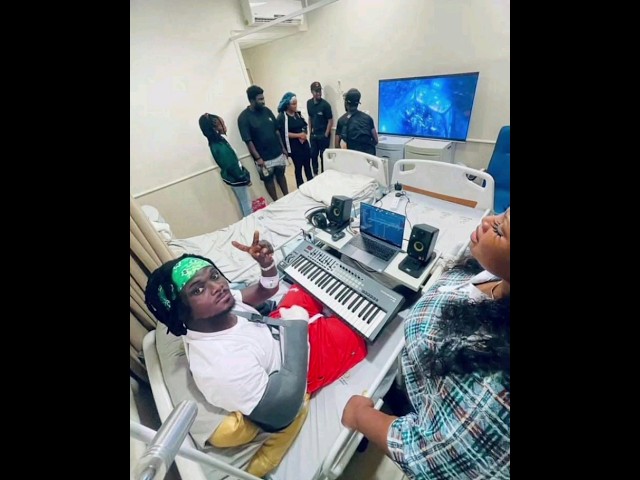 kuami Eugene hospital videos pop out