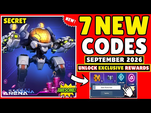 MECH ARENA PROMO CODES SEPTEMBER 2026 ✅ EXCLUSIVE REWARDS MECH ARENA CODE