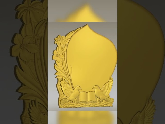 TOMBSTONE-488 CNC Marble & Granite Tombstone Model | 3D Relief Design