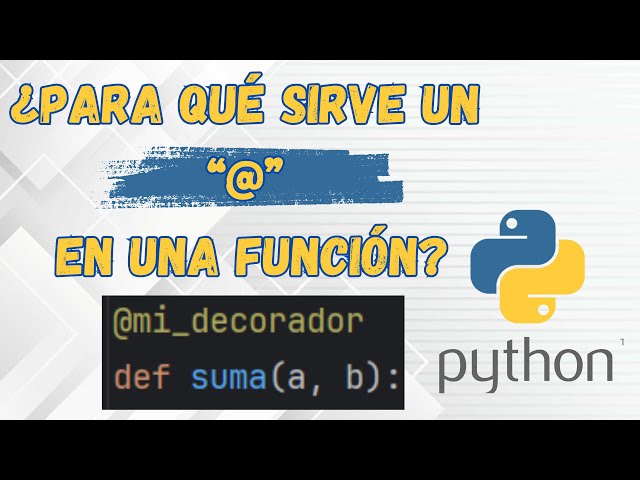 What are DECORATORS in PYTHON | What is the "@" symbol used for in Python | Python Course #7