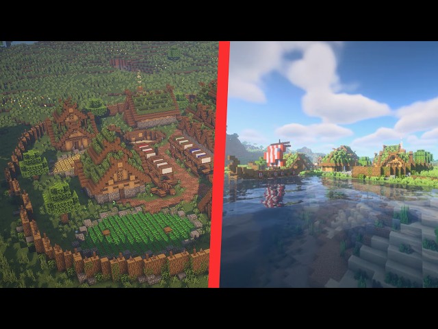 Building a Viking Village in Minecraft | Cinematic Timelapse