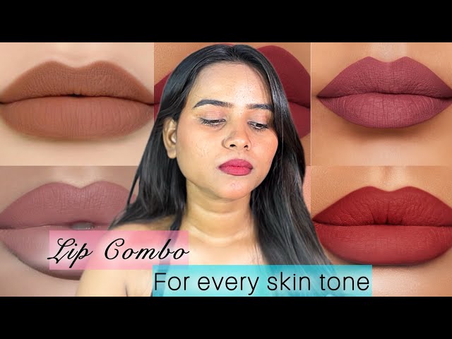 Lip Combos for every SkinTone👄💄 || Makeup by Manisha || different type of lip shades || Makeup Video