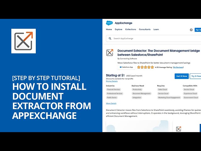 How to install Document Extractor from AppExchange - Step by Step