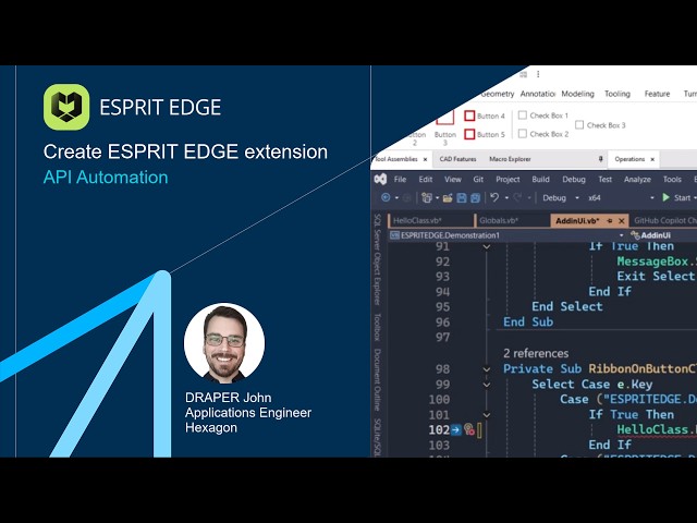 Create ESPRIT EDGE extension | API Automation