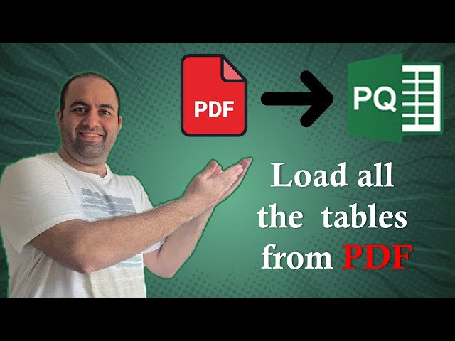 Load All Data from a PDF into Power Query at Once