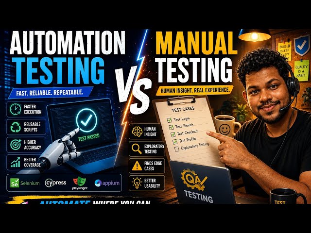 Manual Testing vs Automation Testing Explained Simply