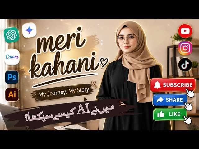 Meri Kahani Meri Zubani | Meri journey. How I learned to make Ai video for free |  #2026 Guide 1M