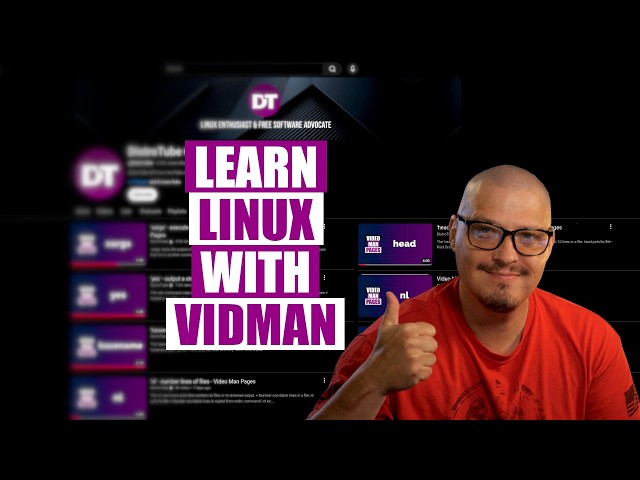 Vidman - A Program To View Video Man Pages