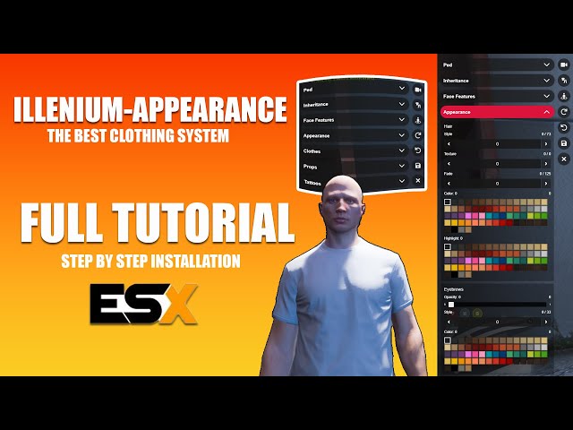 The best clothing - illenium-appearance ESX installation - FiveM