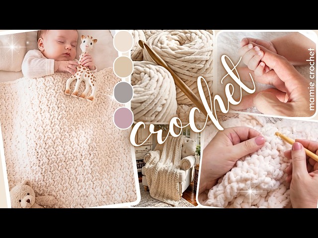 😍 SOFT CROCHET: EASY, FAST, 100% COZY 💖 LUCIANA TUTORIAL @MamieCrochet