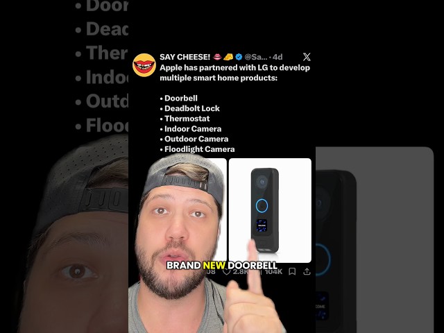 Apple’s new doorbell camera has face ID!? #tech #apple