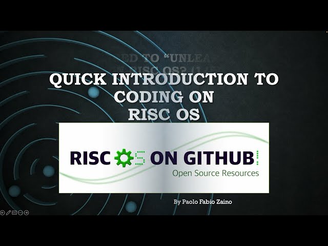 Quick Introduction to Coding on RISC OS