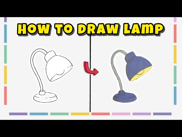 How to Draw a Lamp – Easy Object Drawing for Beginners