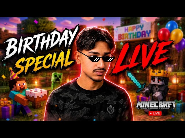 🥳 It's My Birthday! 🎂 Minecraft LIVE | Survival + Fun With Subscribers