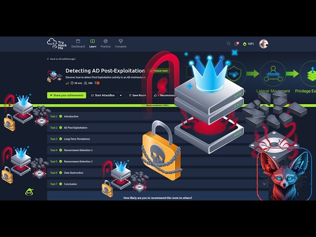 TryHackMe Detecting AD Post-Exploitation | Full Walkthrough 2026