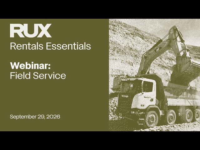 Rentals Essentials: Field Service Webinar