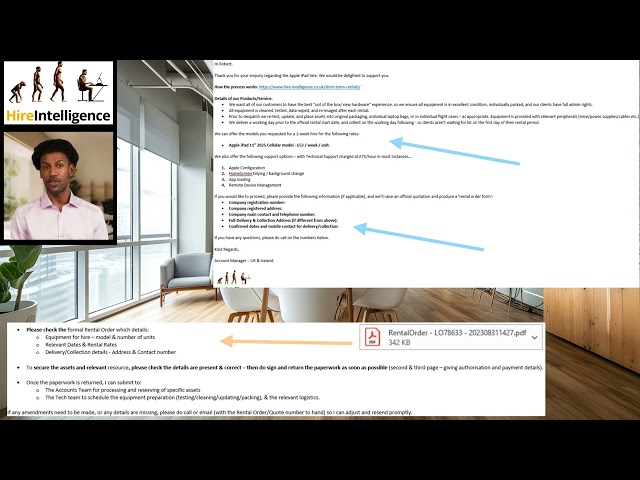 How to Order from Hire Intelligence - Technology Short-Term Rental