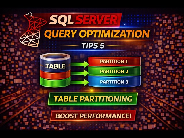 Day 55) SQL Server Query Optimization Tips 6  Table Partitioning Practical #sql #sqlserver #coding