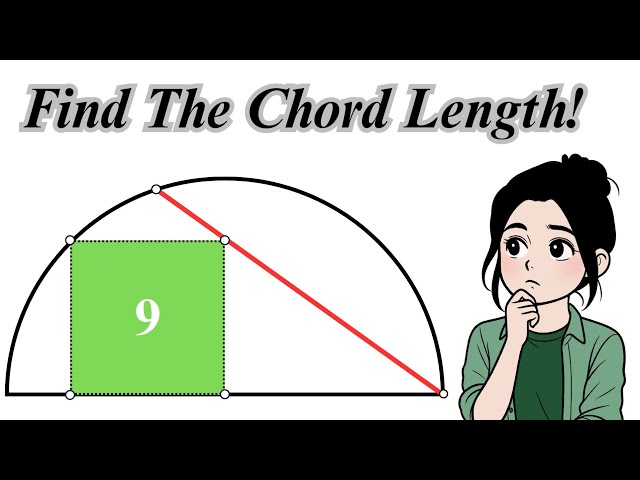 Can You Find the RED Line Length l The Chord Length l  Most People Get This  Wrong