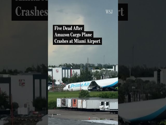Five Dead After Amazon Cargo Plane Crashes at Miami Airport | WSJ News