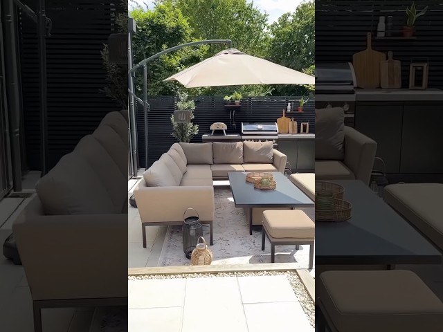 Dream outdoor dining and bbq area 🥰 ☀️
