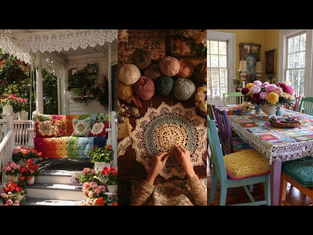 🌹NEW🌹 HOW I DECORATED My Home with Cozy Vintage Crochet Homemade Decor Ideas With Personality &Style