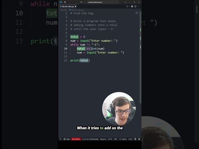 Can you spot the bug in this program? Comment if you did!