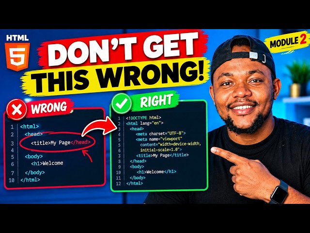HTML Tutorial for Beginners | Don’t Get These Basics Wrong! #1
