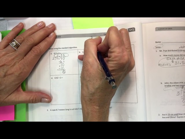 Eureka math grade 5 module 1 lesson 15 homework