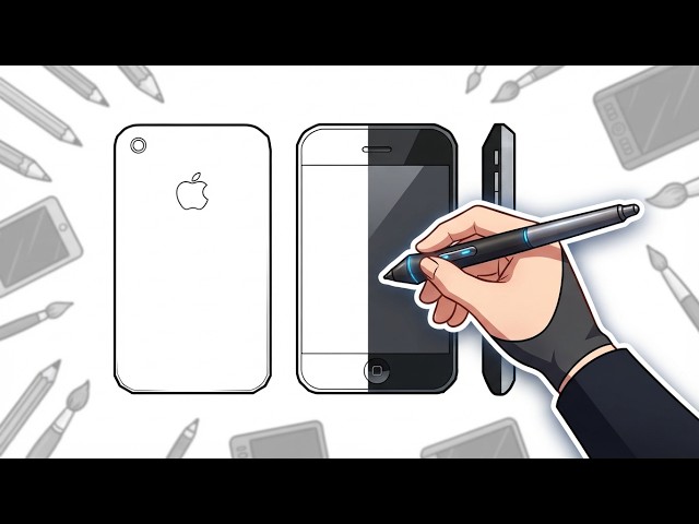 How to Draw an iPhone 4 | Easy Step-by-Step Drawing Tutorial