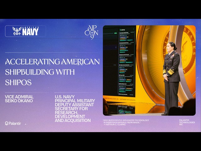 Accelerating American Shipbuilding with ShipOS | U.S. Navy at AIPCon 9