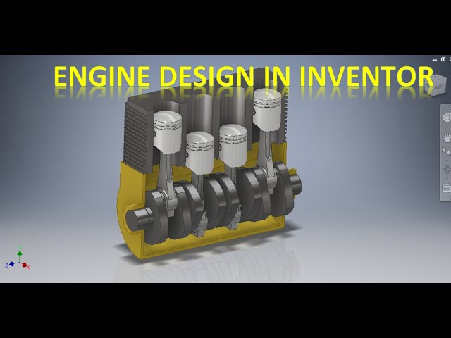 4 Cylinder engine Design in Autodesk Inventor || Autodesk Inventor 3d Assembly Tutorials || Inventor