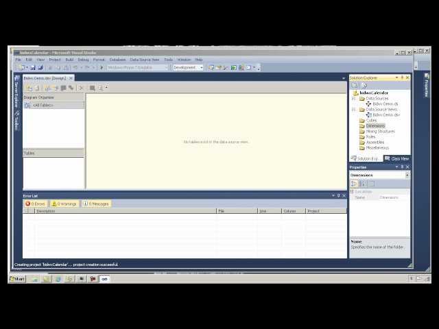 SQL 2012 Analysis Services Calendar Dimension - Software Development Tutorial