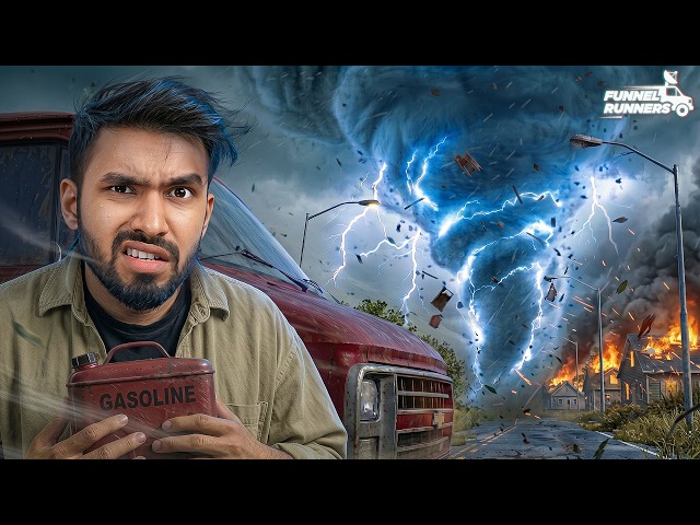 ESCAPING THE TORNADO! | FUNNEL RUNNER