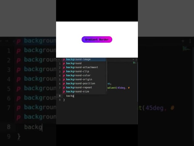 Gradient Border in CSS | #shorts #shortvideo #css #rakib