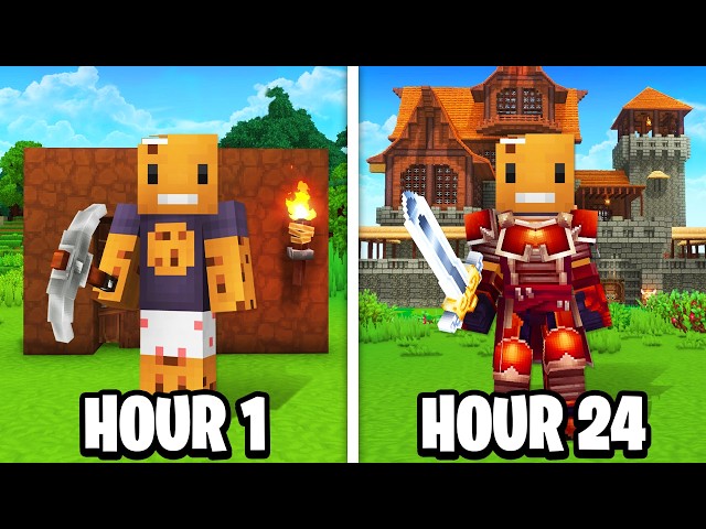 Surviving 24 Hours Straight on Hytale (Minecraft 2.0)