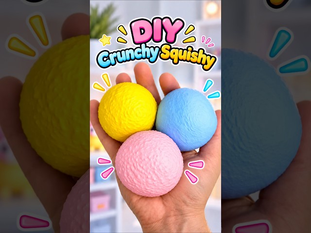DIY Crunchy Squishy #diysquishy #papercraft #art #squishy #shorts #trending #craft