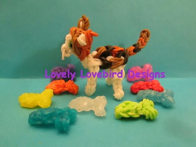Rainbow Loom Cat or Kitten Calico 3-D Charm.