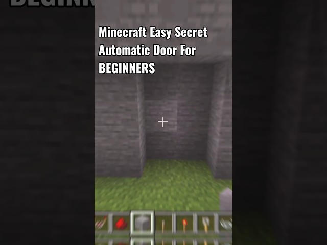 AUTOMATIC SECRET DOOR FOR MINECRAFT #shorts #minecraft