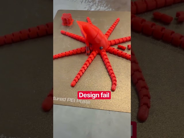 Squid # #3dprinting #tinkercad #tutorial