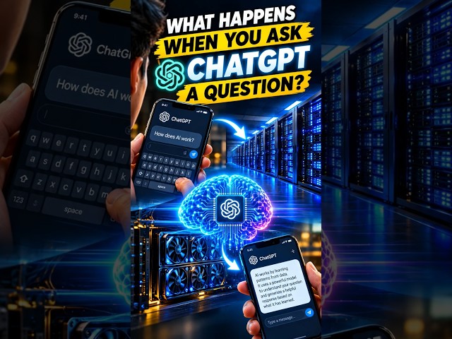 What Happens When You Ask ChatGPT a Question? 🤖⚡ #AI #Technology