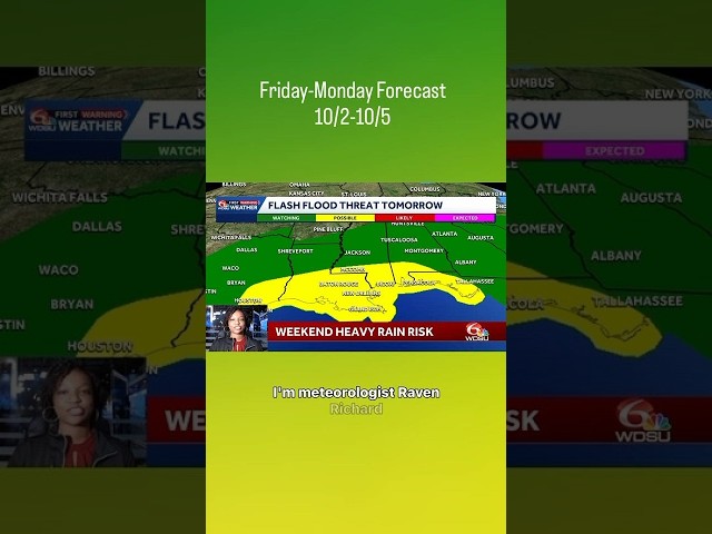 Got weekend plans? Make sure you bring an umbrella!