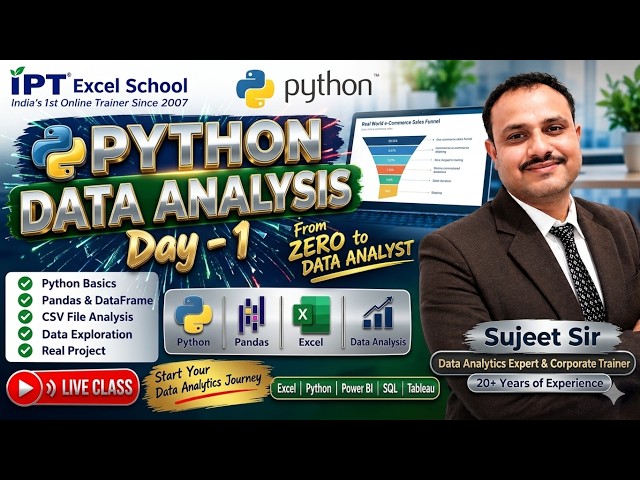 Complete Python for Data Analysis Course: Day 1 (Become Job Ready)