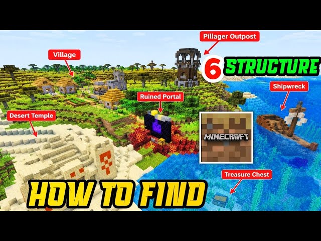How to Find 6 Structures in Minecraft Trial 😱 | Minecraft Trial 6 Structure Guide