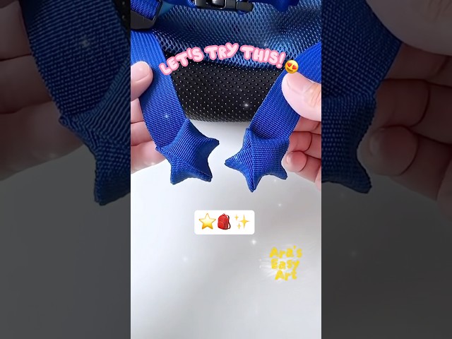 🎒 SchoolBag can actually fold stars⭐@ArasEasyArt #diy #viral  #ytshorts #schoolbag