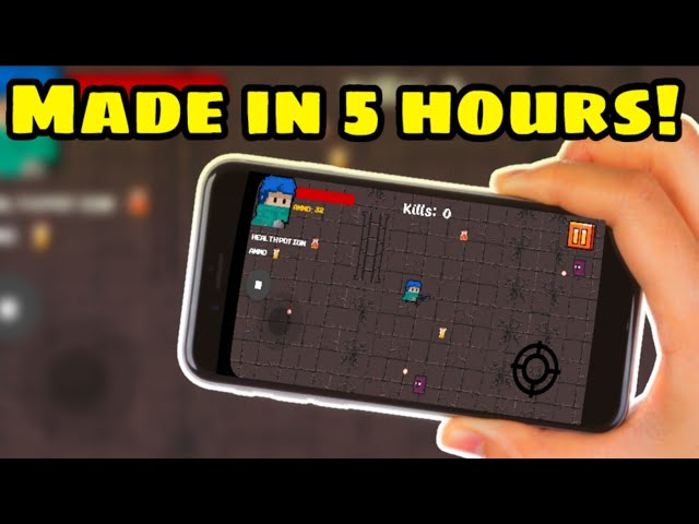 How I Made a MOBILE GAME using my "MOBILE PHONE" (in 5 hours)