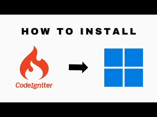 How to install CodeIgniter 4 with XAMPP server