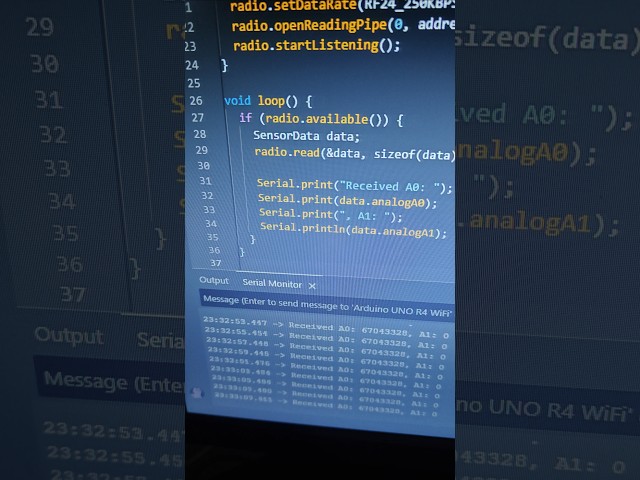 Trying to send values for different channels #arduino #nrf24l01 #arduinoproject #rccar