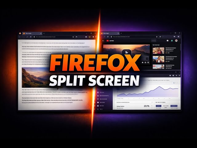 How to Enable Firefox’s NEW Split Screen Feature (No Extensions Needed!)